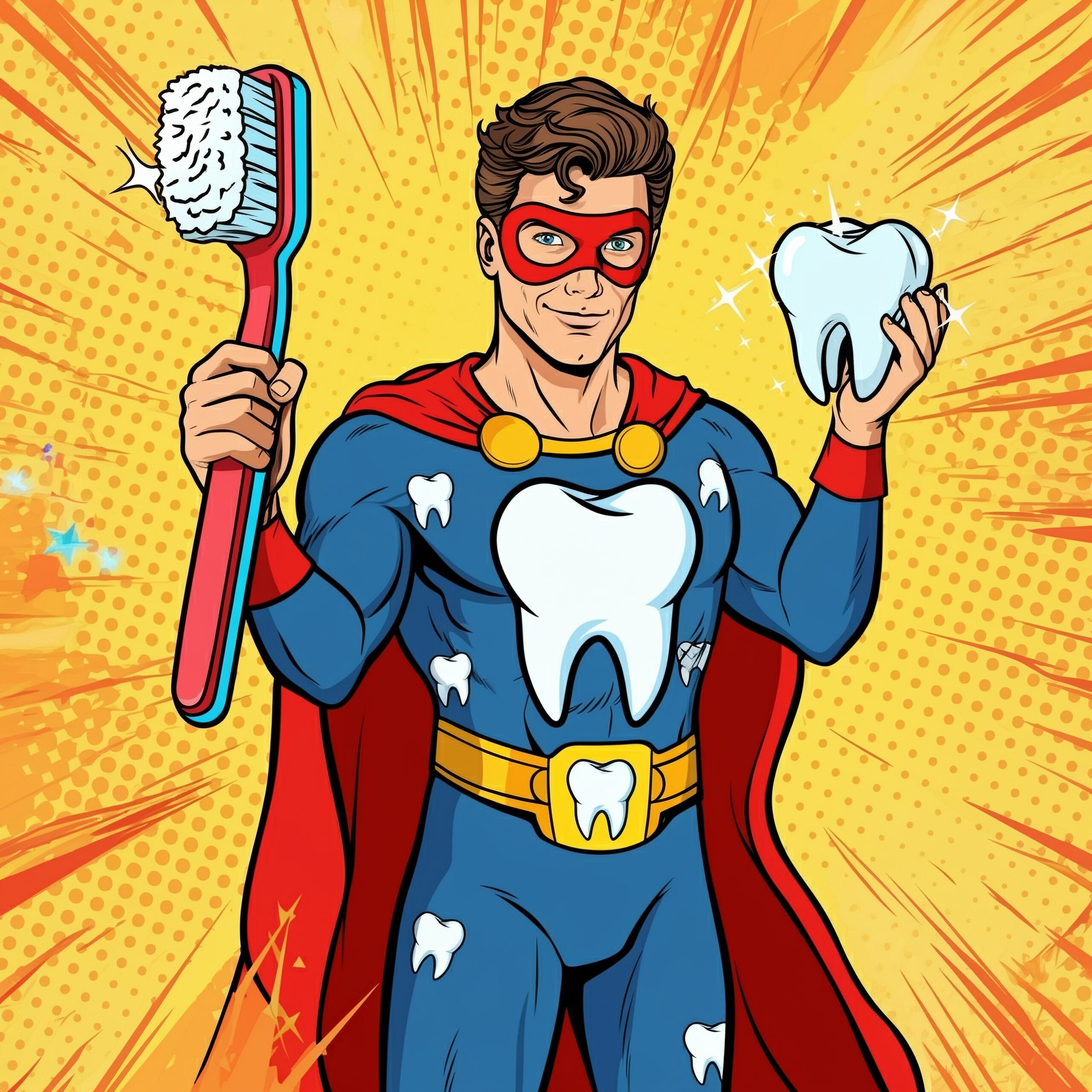 Super,Hero,Dentist,Pop,Art